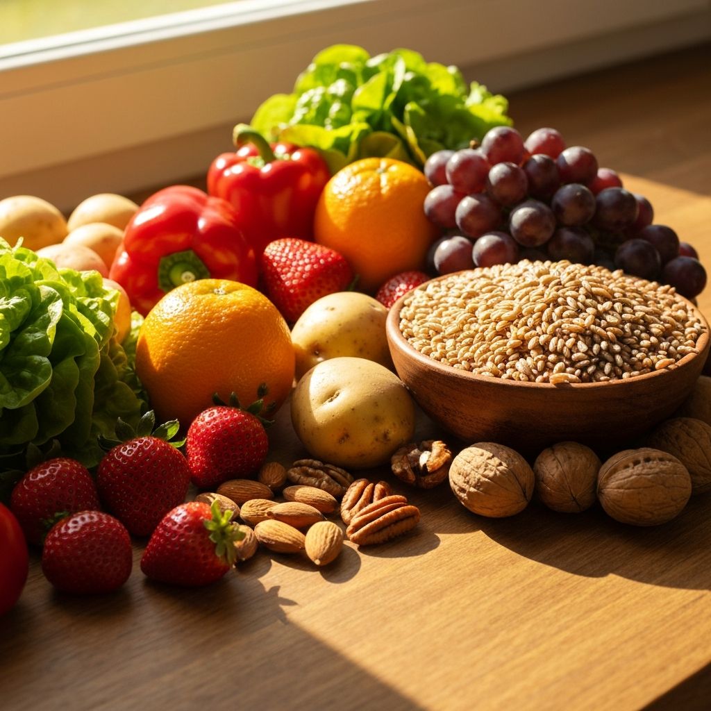 Natural ingredients and healthy food